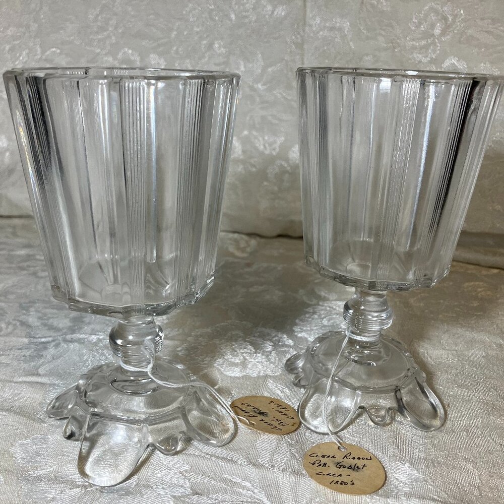 Antique water goblets